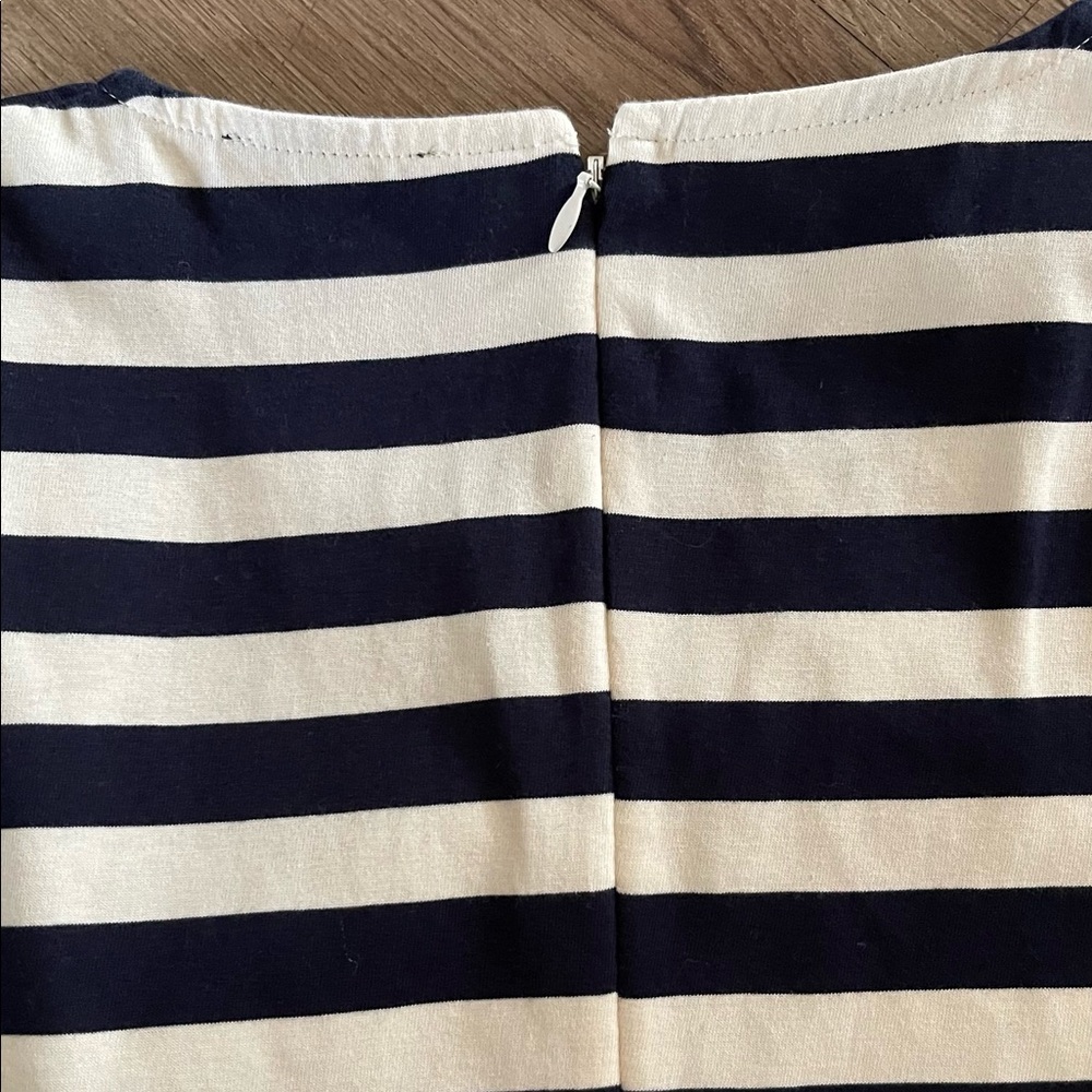 J.Crew Striped Peplum Ruffled Shirt. - Picture 9 of 16